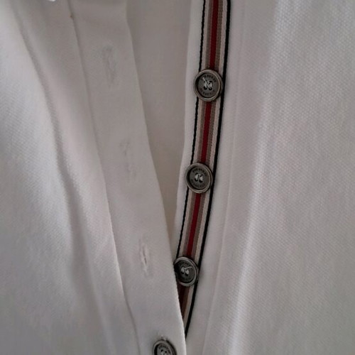 Burberry Short-Sleeve Shirt Medium Size Like New White