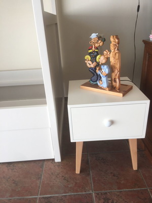 Επιτραπέζιο χειροποίητο φωτιστικό ξυλόγλυπτο 30x35