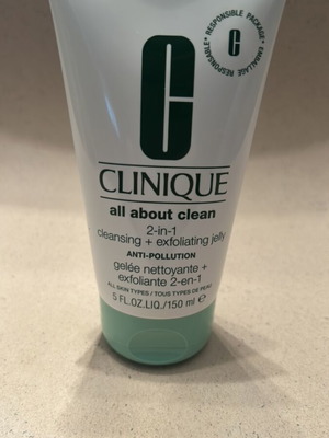 Clinique All About Clean 2-in-1 Cleansing + Exfoliating Jelly new 150ml