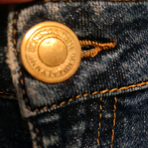 Lynne women's jeans like new with animal print and patches, size L