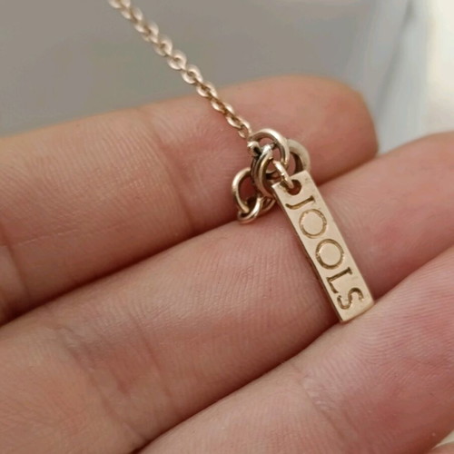 Jools silver necklace gold plated 39.5 cm like new
