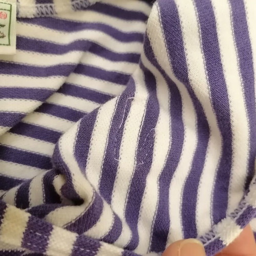 Vintage Lacoste Chemise Bodysuit 80s Small, like new, white and purple