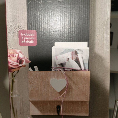 Chalkboard with shelf and hooks like new