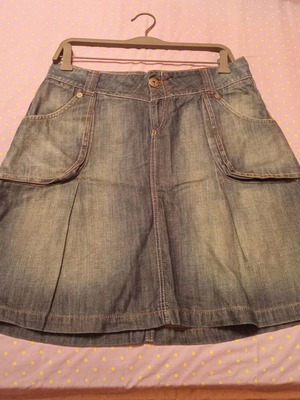Denim mini skirt Toi&Moi size medium like new, blue