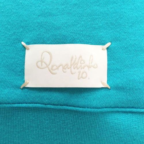 Nike Vintage Ronaldinho 10R Sleeveless Hooded Top like new, turquoise, size M