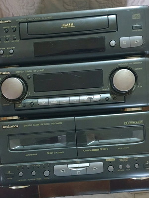 Hi Fi Technics SE-CA1080 used stereo tuner, CD player and cassette deck set