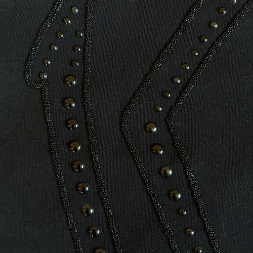 Marvel Black Panther Celio Mens Black Studded T-Shirt Size L mint condition