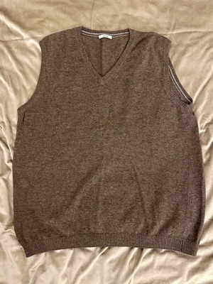 Joop! wool vest XXL like new, brown