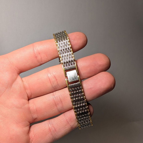 INGALEIS vintage women's watch used with silver/gold metal bracelet