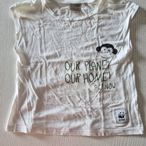 Keen Organic White Cotton T-shirt for Girl 12 Years Like New