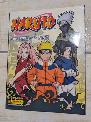 Naruto sticker album by Panini in Italian, empty