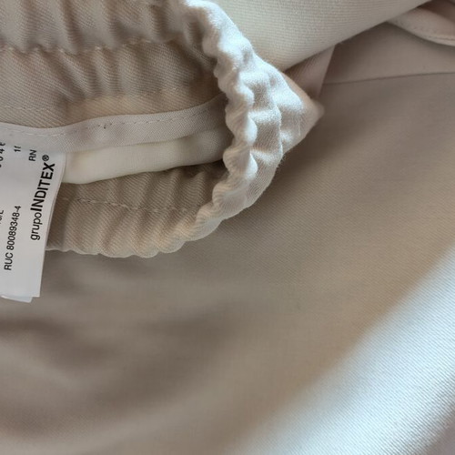 Zara men's pants like new, elastic, white with drawstrings, size L