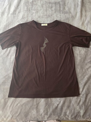 Women's short-sleeve blouse brown size XXL like new