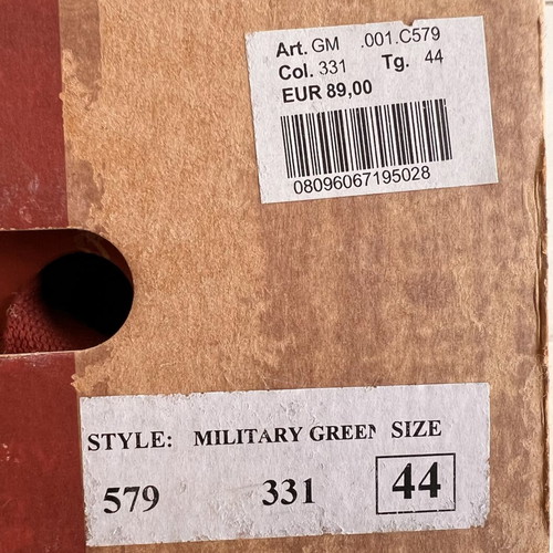 Replay Footwear Military Green Sneakers used, size 44 US 11