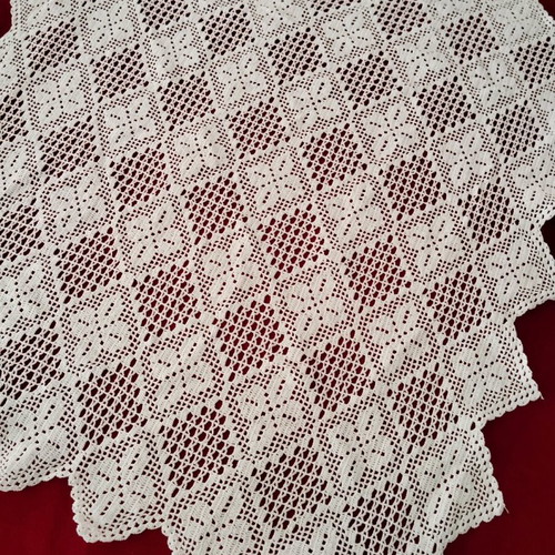 Crocheted doily new 0.60x0.65