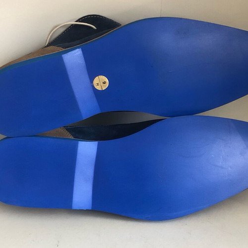 Floris Van Bommel shoes new, blue, natural suede, boots