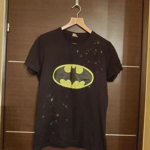 Men's T-shirt used, black, sizes M and L
