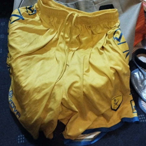 Panetolikos FC Givova men's training shorts XL used, yellow