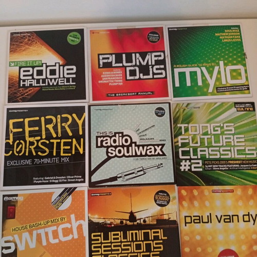 Mixmag magazines used with mixed CDs