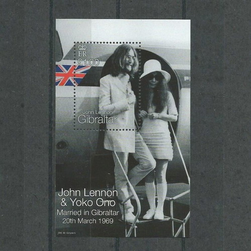 John Lennon & Yoko Ono 1999 stamps new, set of 5