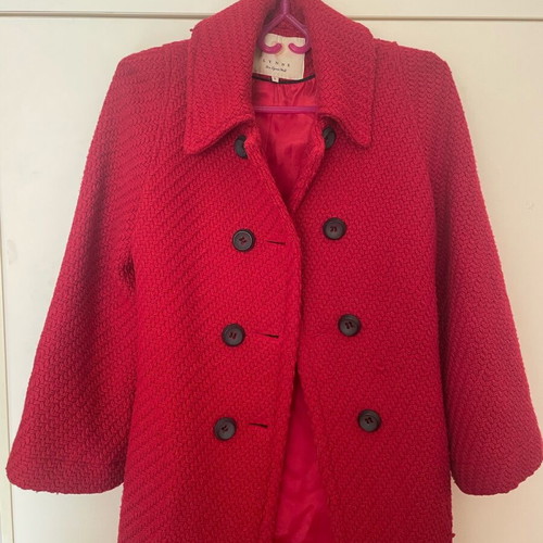 Lynne coat used, red, size L