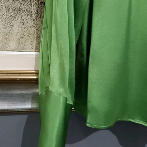 Massimo Dutti shirt new viscose green size 42