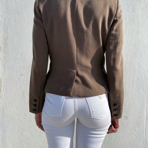 Max & Co jacket like new, brown with leather details