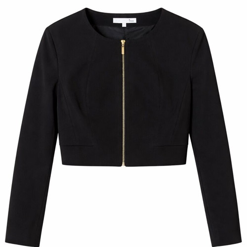 Black Sporty Cropped Jacket size M like new
