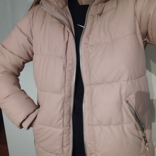 Zara jacket like new, soft pink with silver zipper