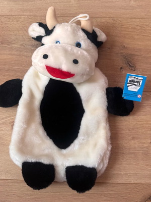 Hot Water Bottle Cover Plush Cow Shelton new, vintage