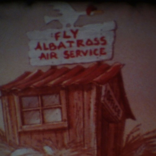 Super Color Sound 200ft Albatros Airlines Disney 1977 Cartoon Like New