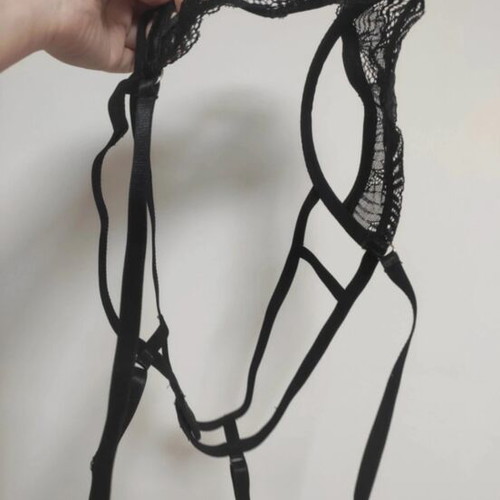 Sexy black lace bra new with cut out design