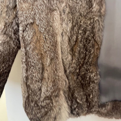 Rabbit fur coat used, small-medium, in nice colors