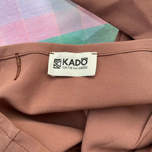 Brown skirt new with side tie, high waist, L/XL