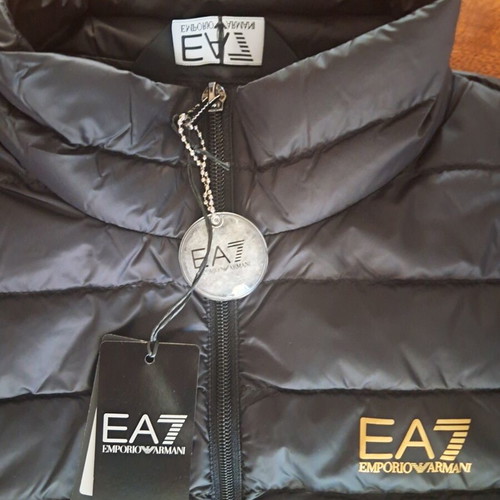 Ea7 vest for men new, size S, black, Emporio Armani