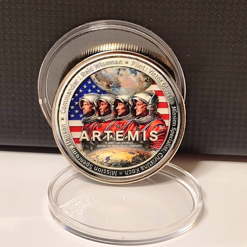 NASA Artemis II Collectible Medal with Display Case new