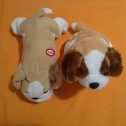 Stuffed dog toys used