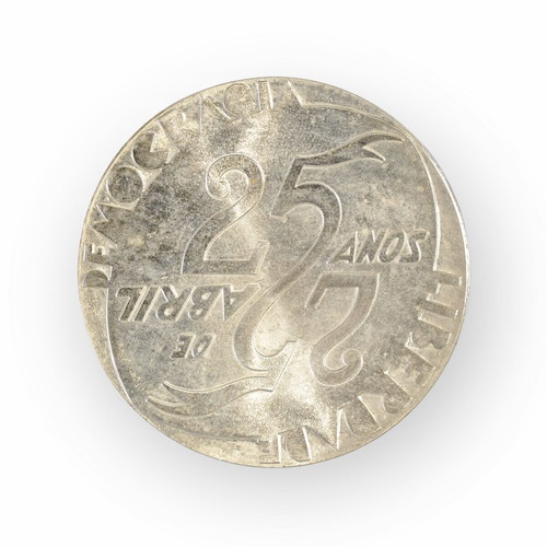 Portugal silver coin 1000 Escudos 1999 used