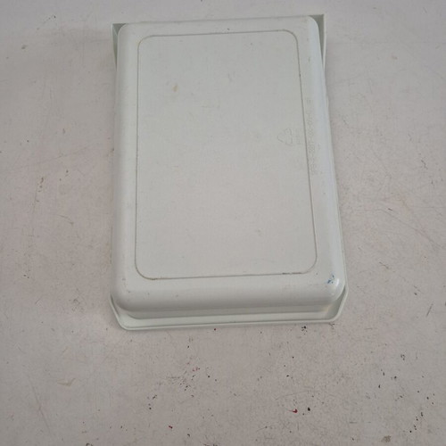 Vintage plastic ice cube tray, white
