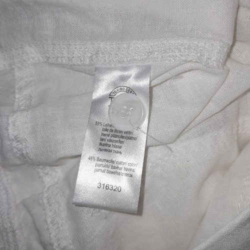 Women’s white summer pants linen cotton Bianco like new