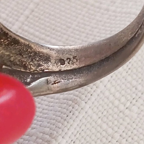 Vintage silver 925 ring with Vergina Sun new