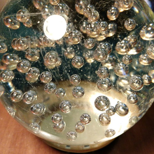 Glass ball Murano style used with small scratches