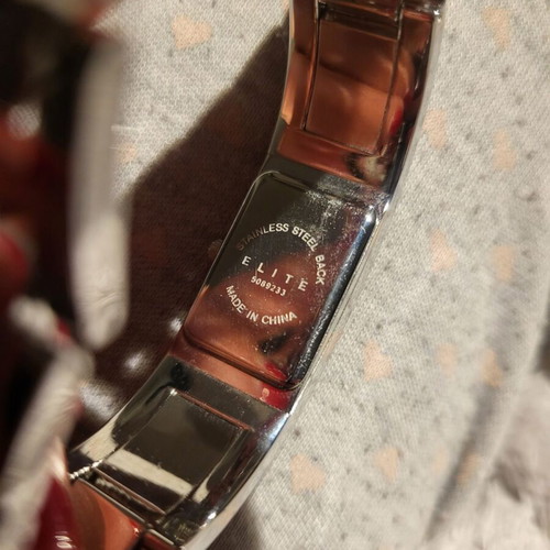 Elite women's watch like new with decorative stones