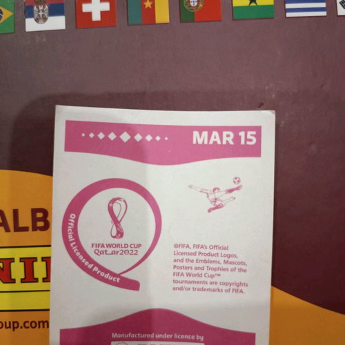 Ayoub El-Kaabi El Kambi Panini World Cup 2022 sticker used