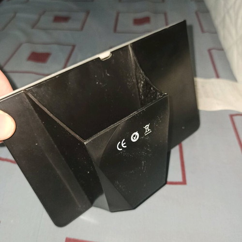 Frame with pencil holder used, non-working clock