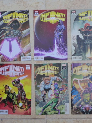 Infinity Wars #1-#5 (2018) Variant Covers + Soldier Supreme + Thanos #1 (2017) Ron Lim Variant.