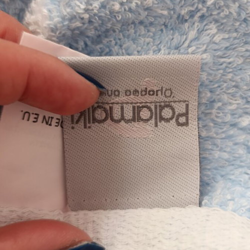 Palamaiki cotton body towel, blue shades, 1×1.5 m