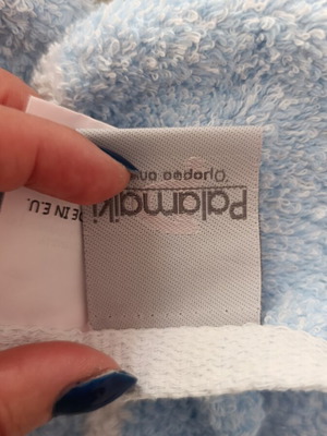 Palamaiki cotton body towel, blue shades, 1×1.5 m