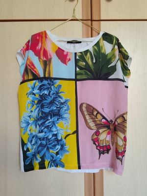Max Mara Ariete floral and butterfly T-shirt