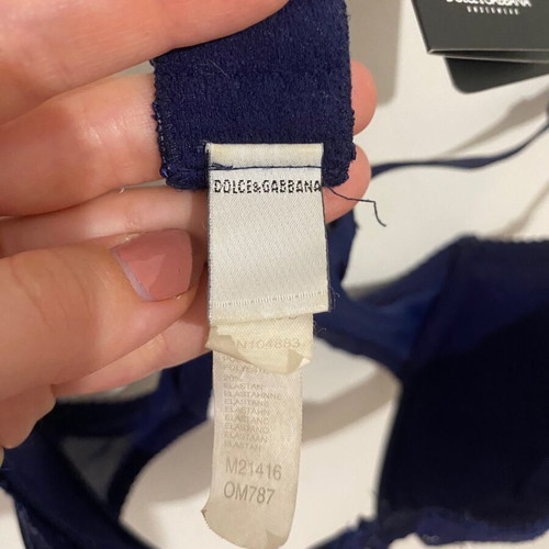 Dolce & Gabbana bra blue, size Eur 90B, new with underwire